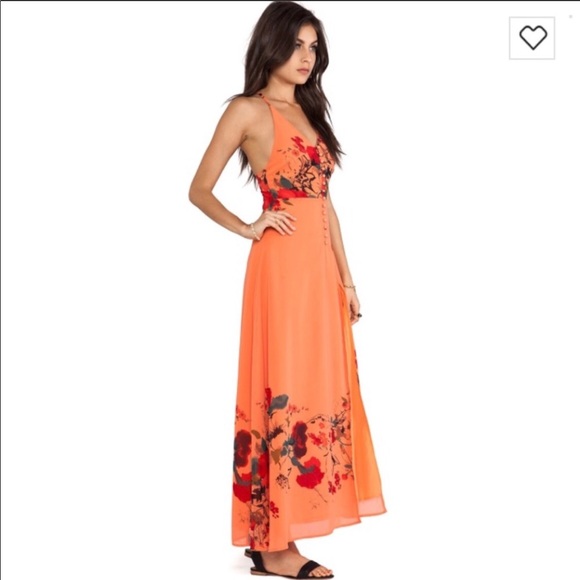 Jarlo Maxi Dress with front side slit - Picture 2 of 5